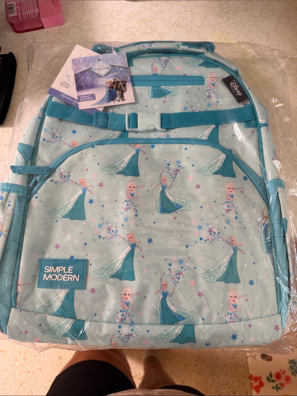 Simple Modern Kids' Frozen Elsa Light Blue Backpack